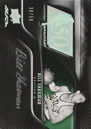 2008-09 UD Black - 50 Greatest Autographs #50AU-BS - Bill Sharman - Boston Celtics