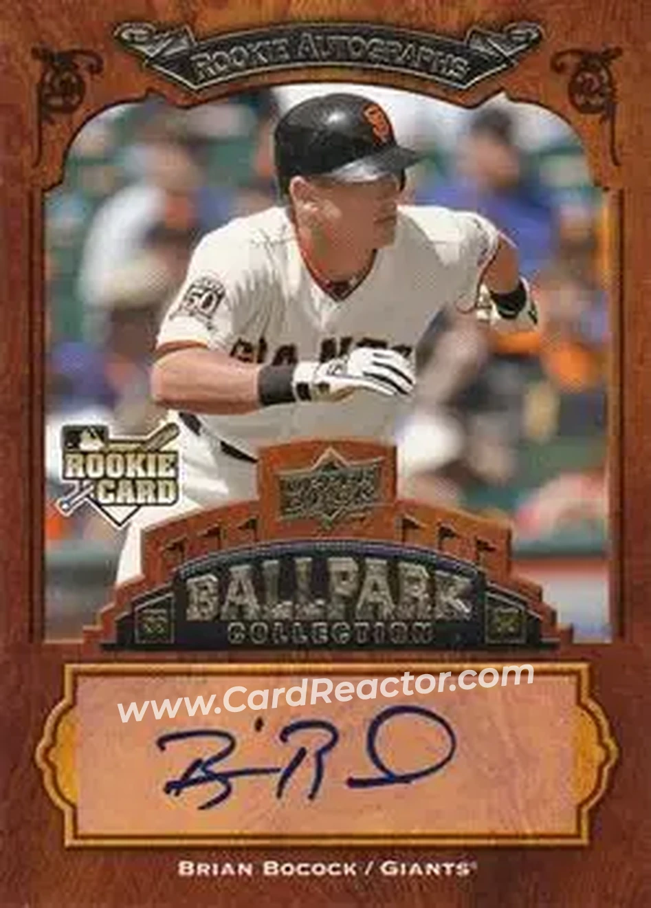 2008 Upper Deck Ballpark Collection #108 - Brian Bocock - San Francisco Giants - Front