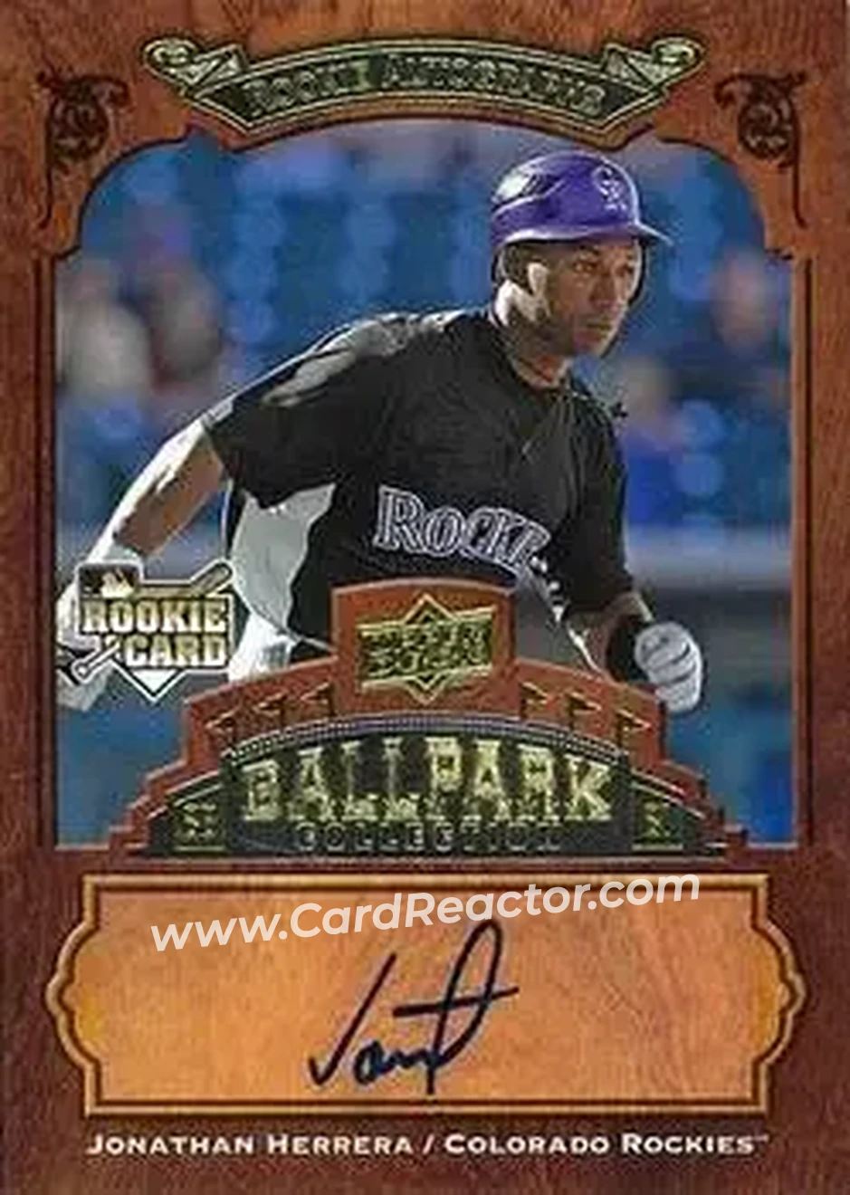 2008 Upper Deck Ballpark Collection #133 - Jonathan Herrera - Colorado Rockies - Front