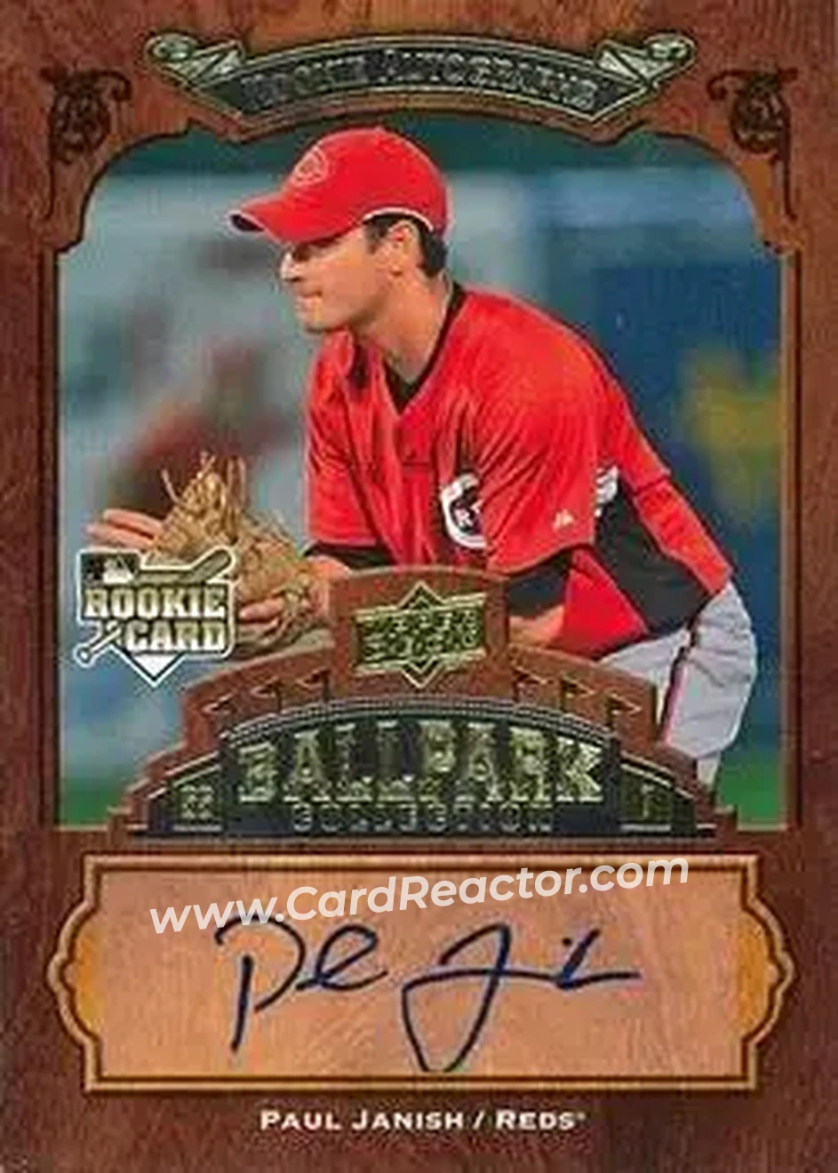 2008 Upper Deck Ballpark Collection #146 - Paul Janish - Cincinnati Reds - Front 2008 Upper Deck Ballpark Collection #146 - Paul Janish - Cincinnati Reds - Front