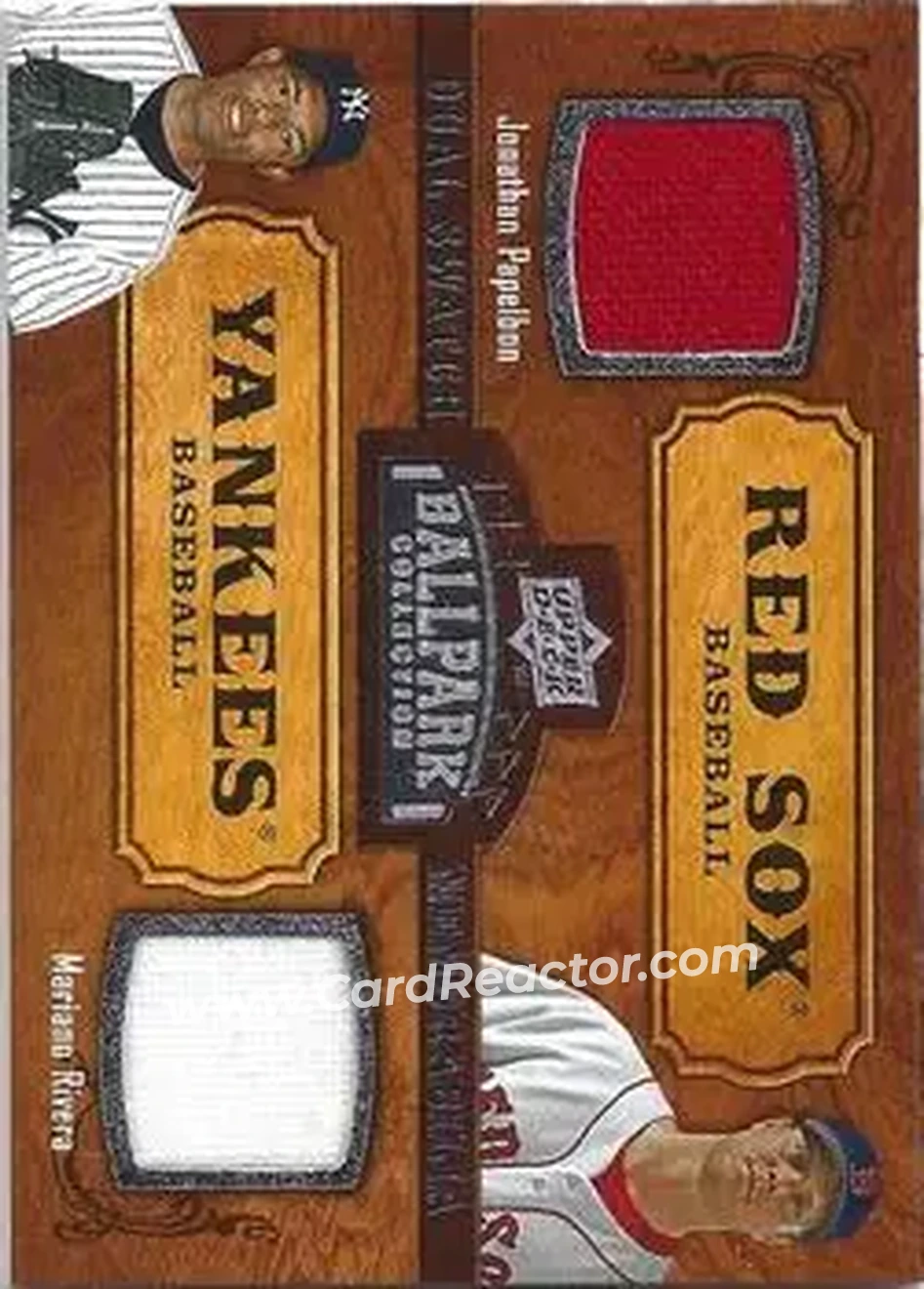 2008 Upper Deck Ballpark Collection #152 - Jonathan Papelbon - Mariano Rivera MEM - Boston Red Sox - New York Yankees - Front