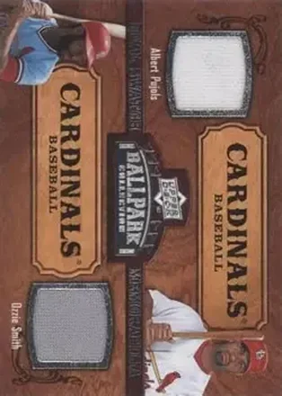 2008 Upper Deck Ballpark Collection #160 - Albert Pujols - Ozzie Smith MEM - St. Louis Cardinals - St. Louis Cardinals