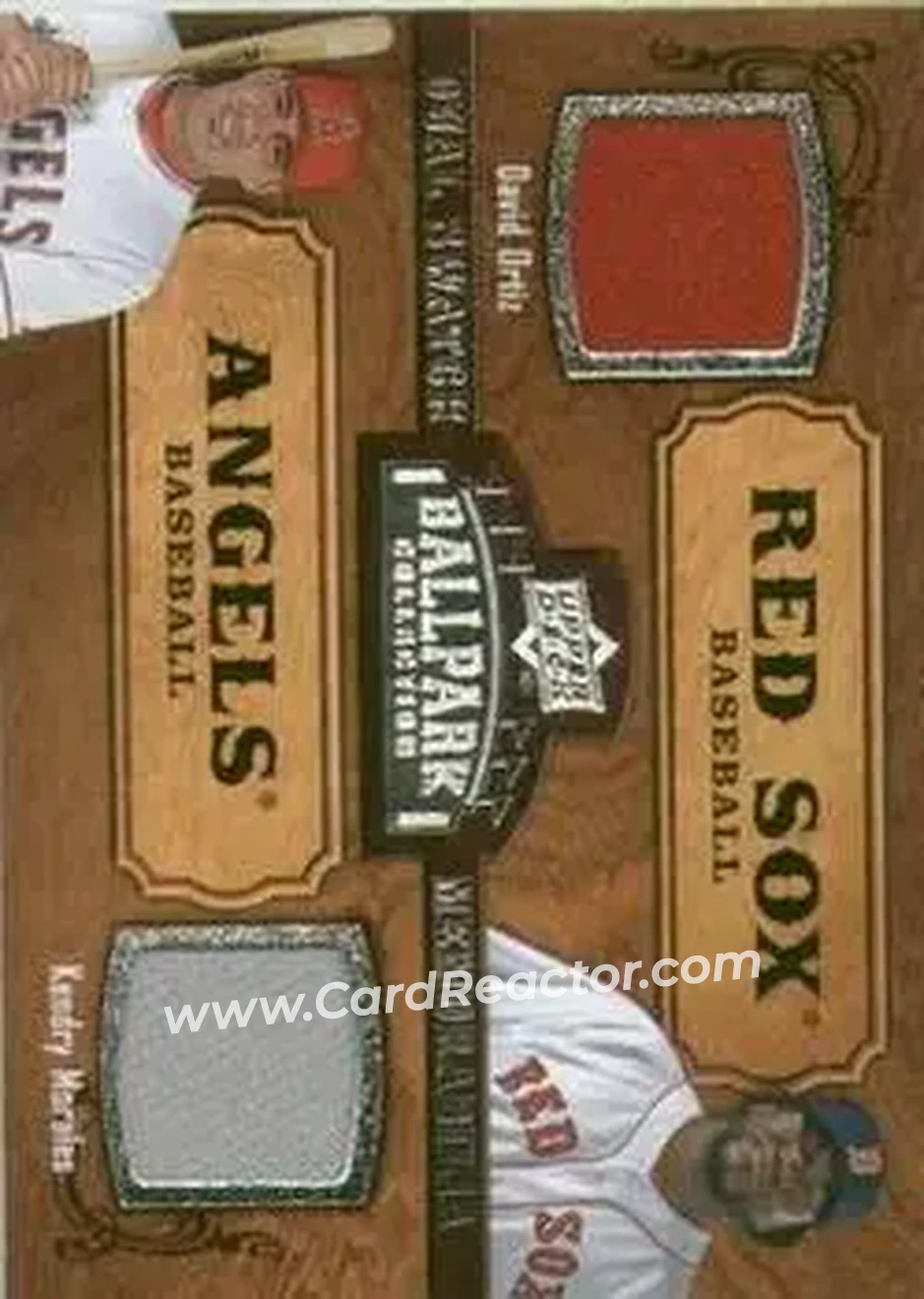 2008 Upper Deck Ballpark Collection #164 - Kendry Morales - David Ortiz MEM - Los Angeles Angels - Boston Red Sox - Front