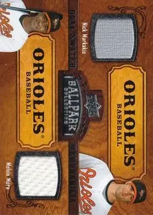 2008 Upper Deck Ballpark Collection #168 - Nick Markakis - Melvin Mora MEM - Baltimore Orioles - Baltimore Orioles