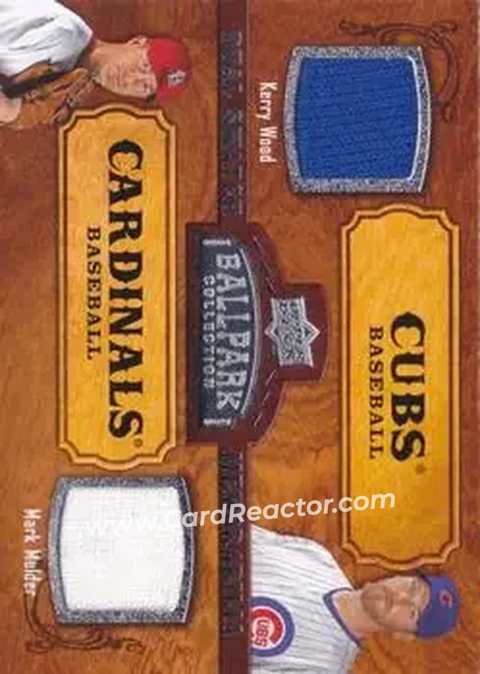 2008 Upper Deck Ballpark Collection #171 - Mark Mulder - Kerry Wood MEM - St. Louis Cardinals - Chicago Cubs - Front