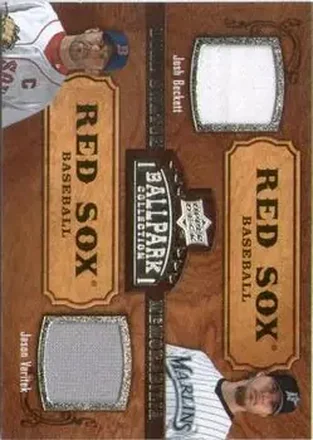 2008 Upper Deck Ballpark Collection #178 - Josh Beckett - Jason Varitek MEM - Boston Red Sox - Boston Red Sox