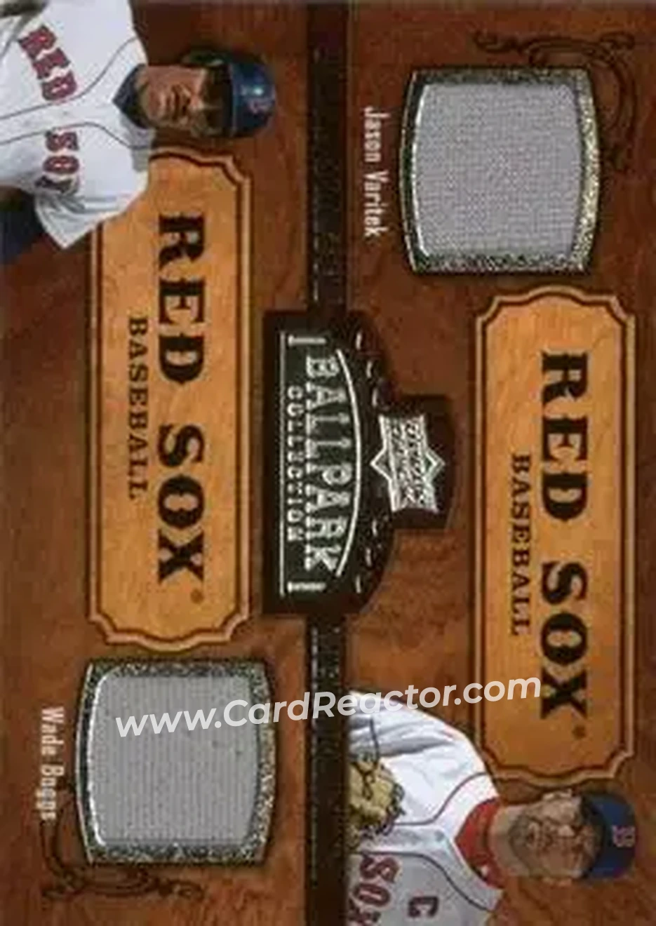 2008 Upper Deck Ballpark Collection #193 - Jason Varitek - Wade Boggs MEM - Boston Red Sox - Boston Red Sox - Front