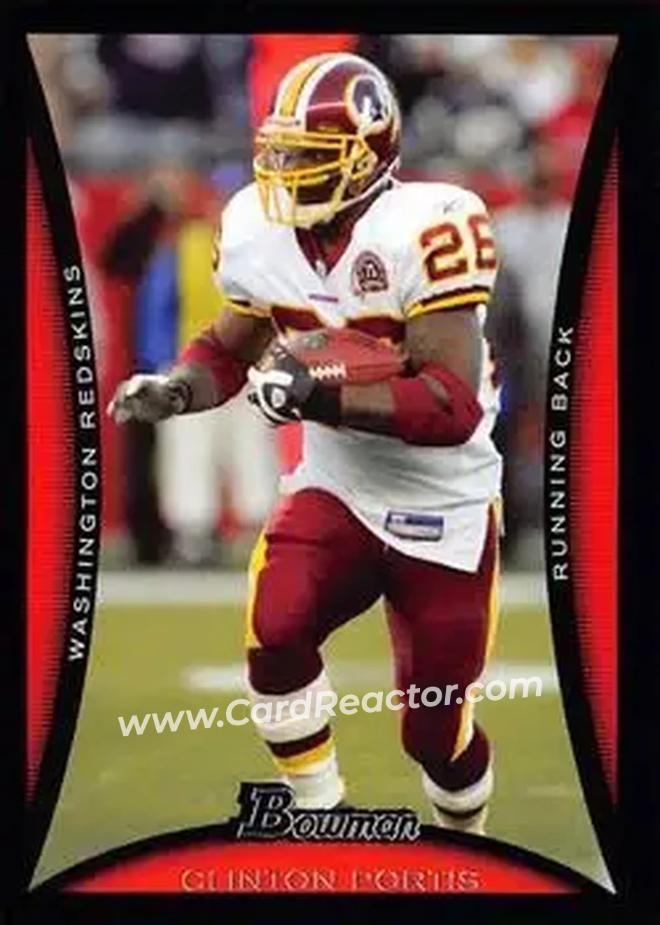 2008 Bowman #28 - Clinton Portis - Washington Redskins - Front