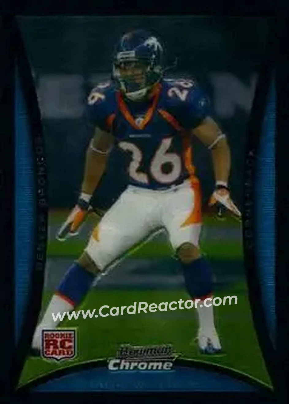 2008 Bowman Chrome #BC27 - Jack Williams - Denver Broncos - Front