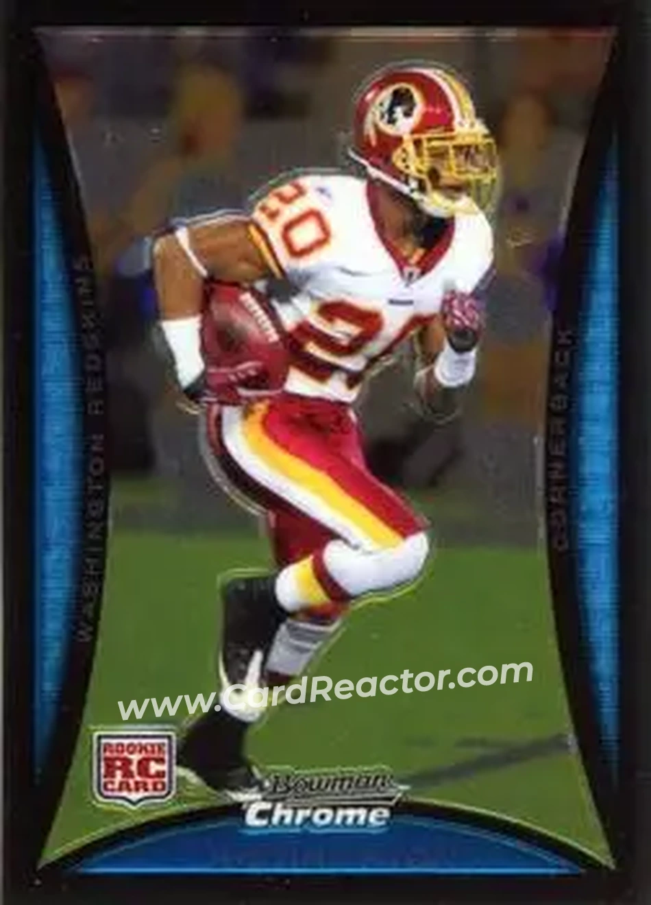 2008 Bowman Chrome #BC30 - Justin Tryon - Washington Redskins - Front