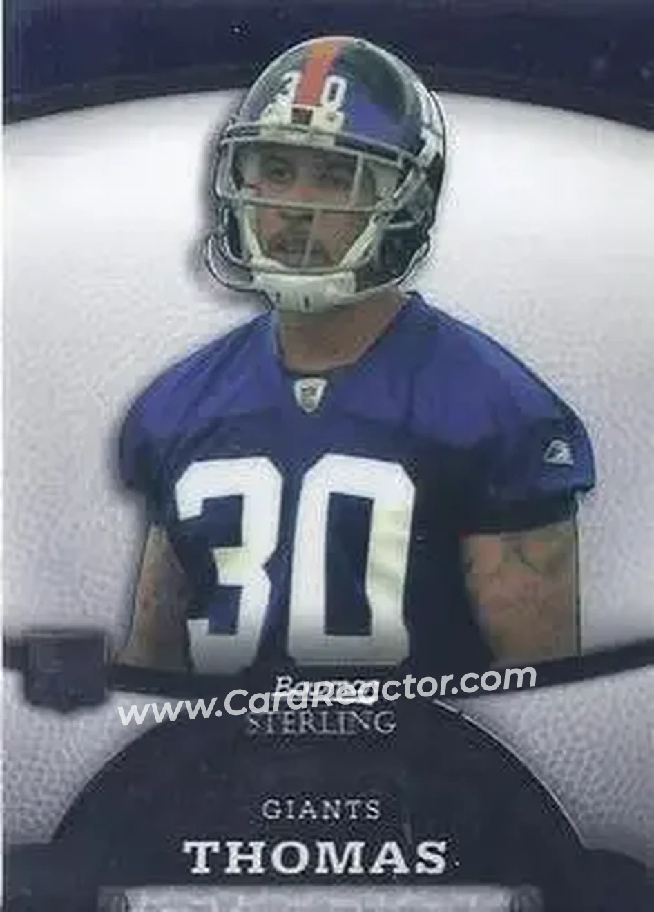 2008 Bowman Sterling #7 - Terrell Thomas - New York Giants - Front