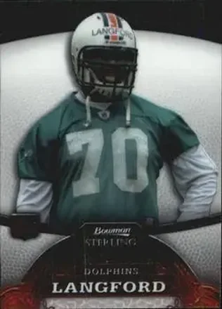 2008 Bowman Sterling #17 - Kendall Langford - Miami Dolphins
