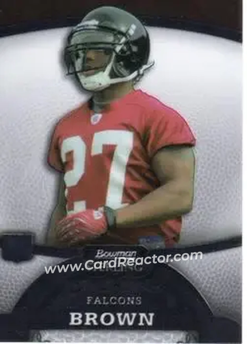 2008 Bowman Sterling #49 - Thomas Brown - Atlanta Falcons - Front 2008 Bowman Sterling #49 - Thomas Brown - Atlanta Falcons - Front