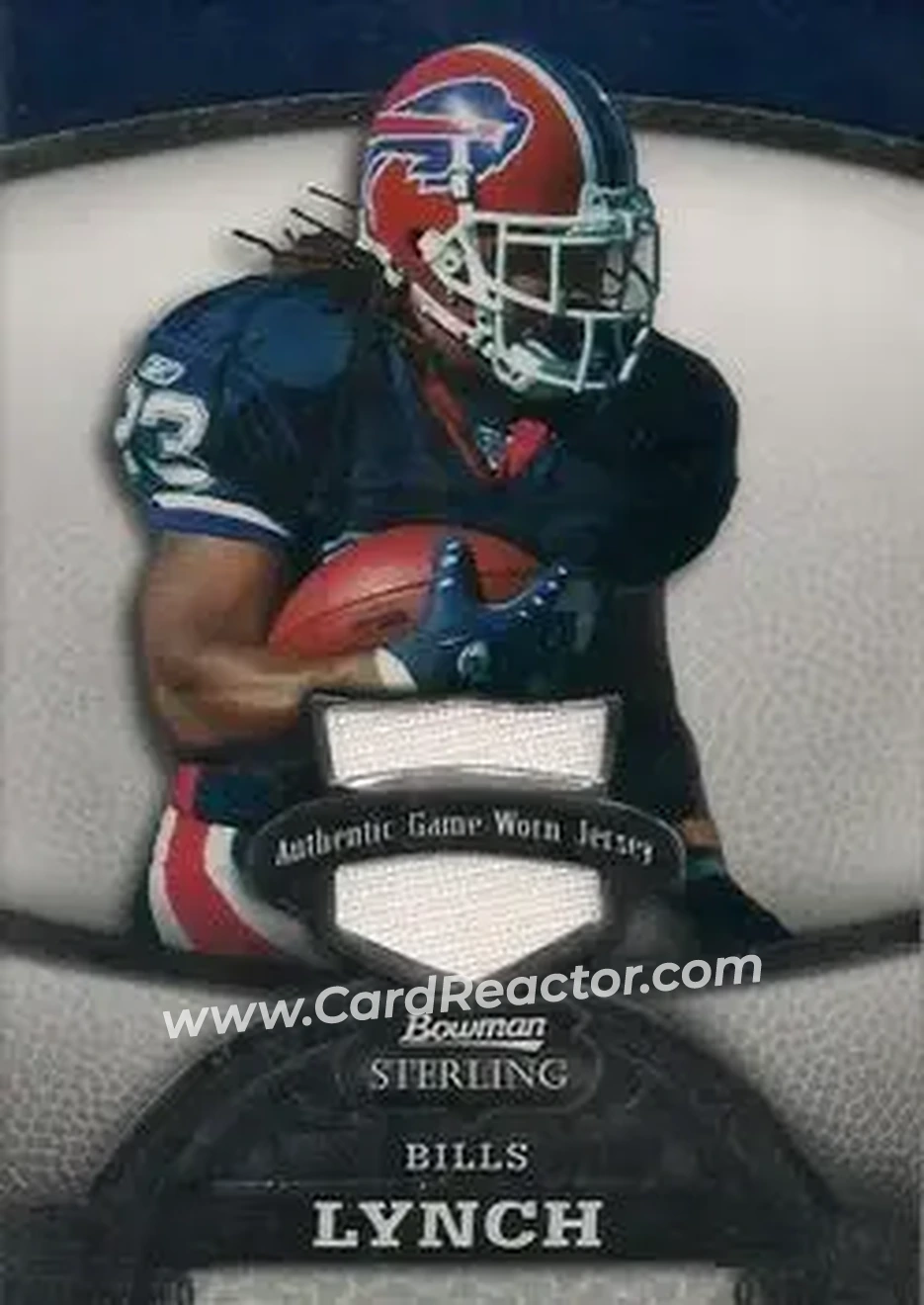 2008 Bowman Sterling #67 - Marshawn Lynch - Buffalo Bills - Front 2008 Bowman Sterling #67 - Marshawn Lynch - Buffalo Bills - Front