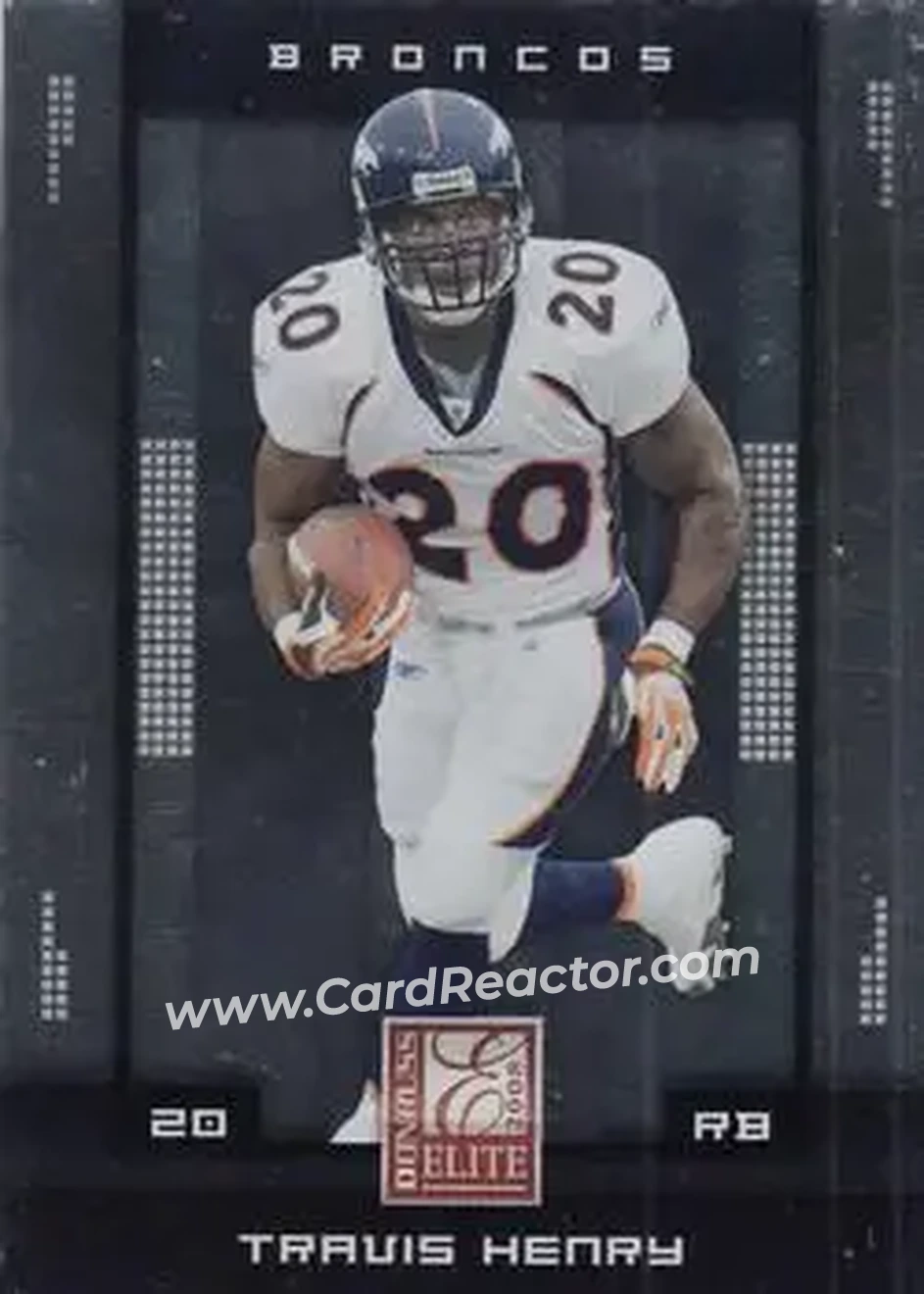 2008 Donruss Elite #30 - Travis Henry - Denver Broncos - Front