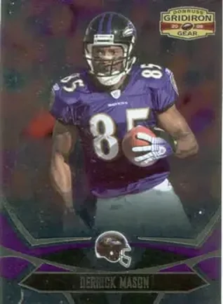 2008 Donruss Gridiron Gear #9 - Derrick Mason - Baltimore Ravens