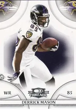 2008 Donruss Threads #4 - Derrick Mason - Baltimore Ravens