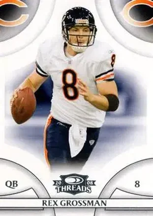 2008 Donruss Threads #10 - Rex Grossman - Chicago Bears