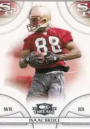 2008 Donruss Threads #12 - Isaac Bruce - San Francisco 49ers