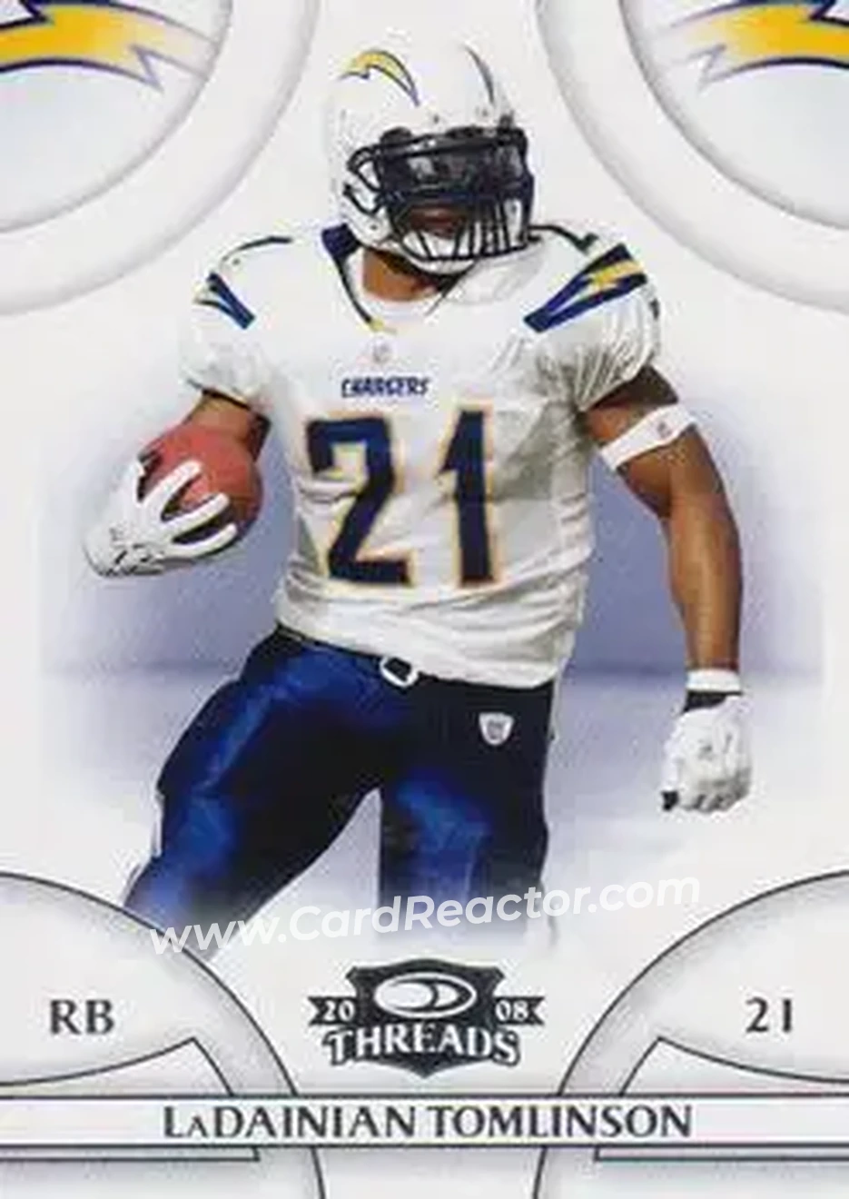2008 Donruss Threads #15 - LaDainian Tomlinson - San Diego Chargers - Front