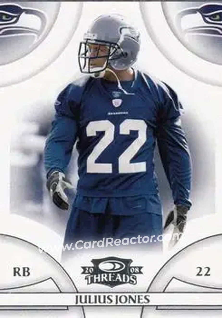 2008 Donruss Threads #17 - Julius Jones - Seattle Seahawks - Front