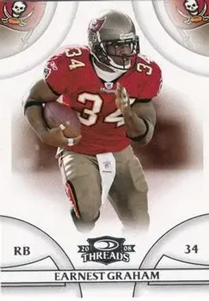 2008 Donruss Threads #18 - Earnest Graham - Tampa Bay Buccaneers