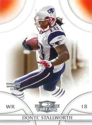 2008 Donruss Threads #25 - Donte Stallworth - Cleveland Browns