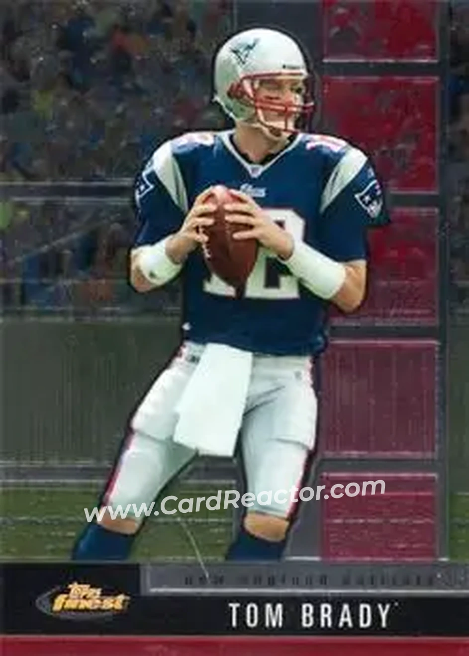 2008 Finest #2 - Tom Brady - New England Patriots - Front 2008 Finest #2 - Tom Brady - New England Patriots - Front