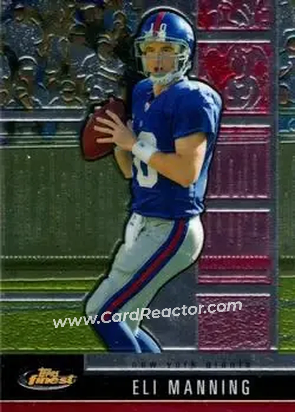 2008 Finest #20 - Eli Manning - New York Giants - Front
