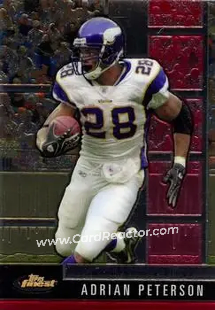 2008 Finest #23 - Adrian Peterson - Minnesota Vikings - Front