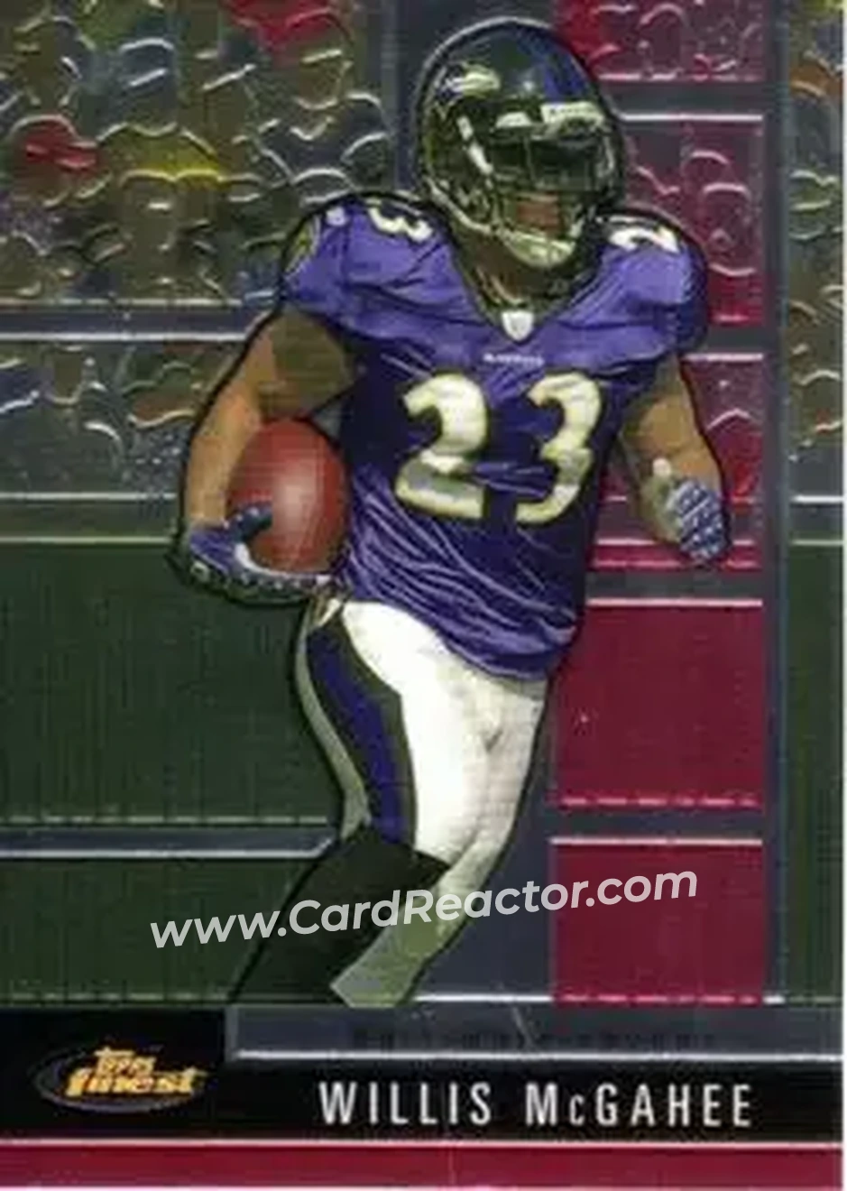 2008 Finest #30 - Willis McGahee - Baltimore Ravens - Front