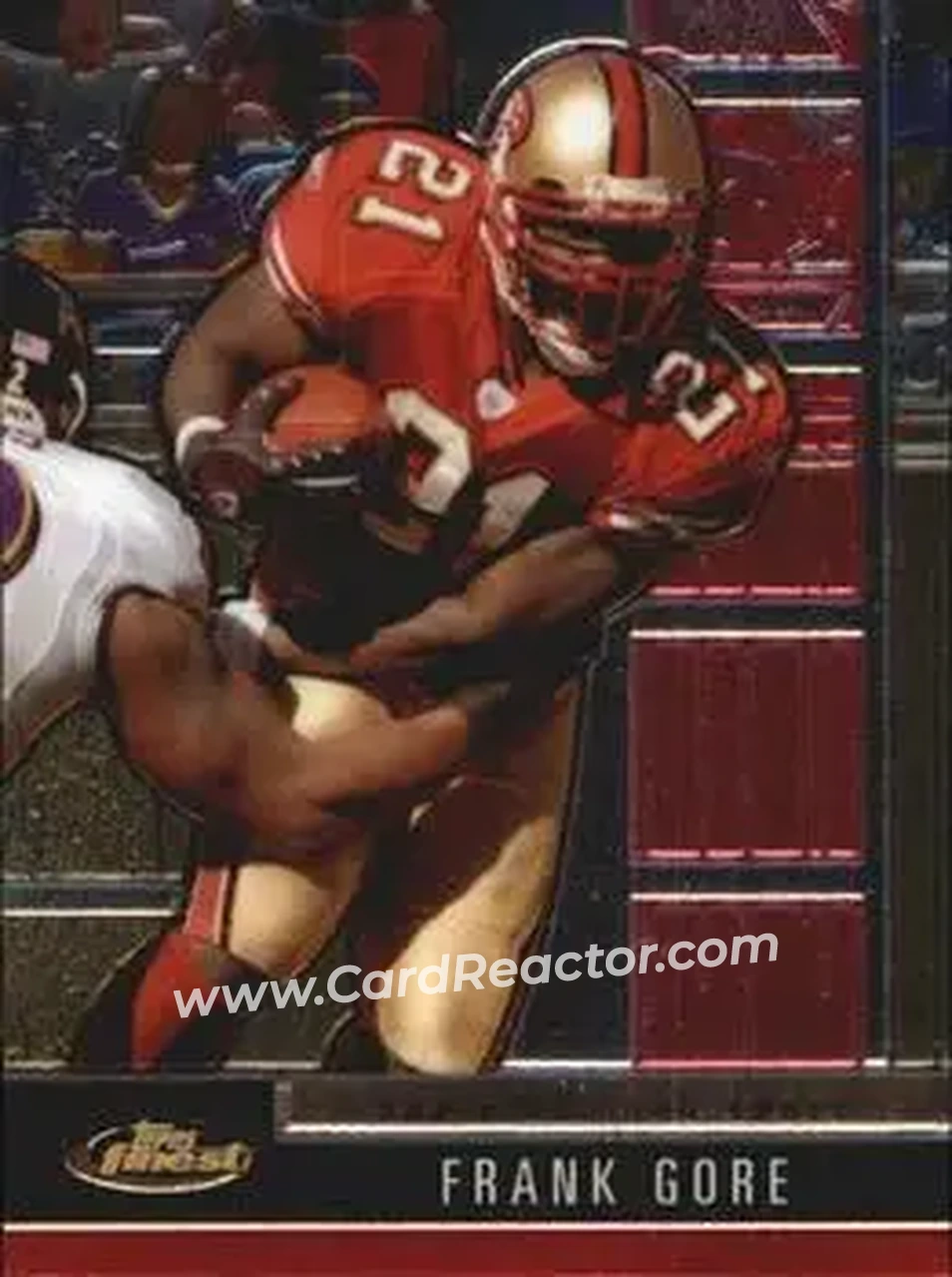 2008 Finest #31 - Frank Gore - San Francisco 49ers - Front