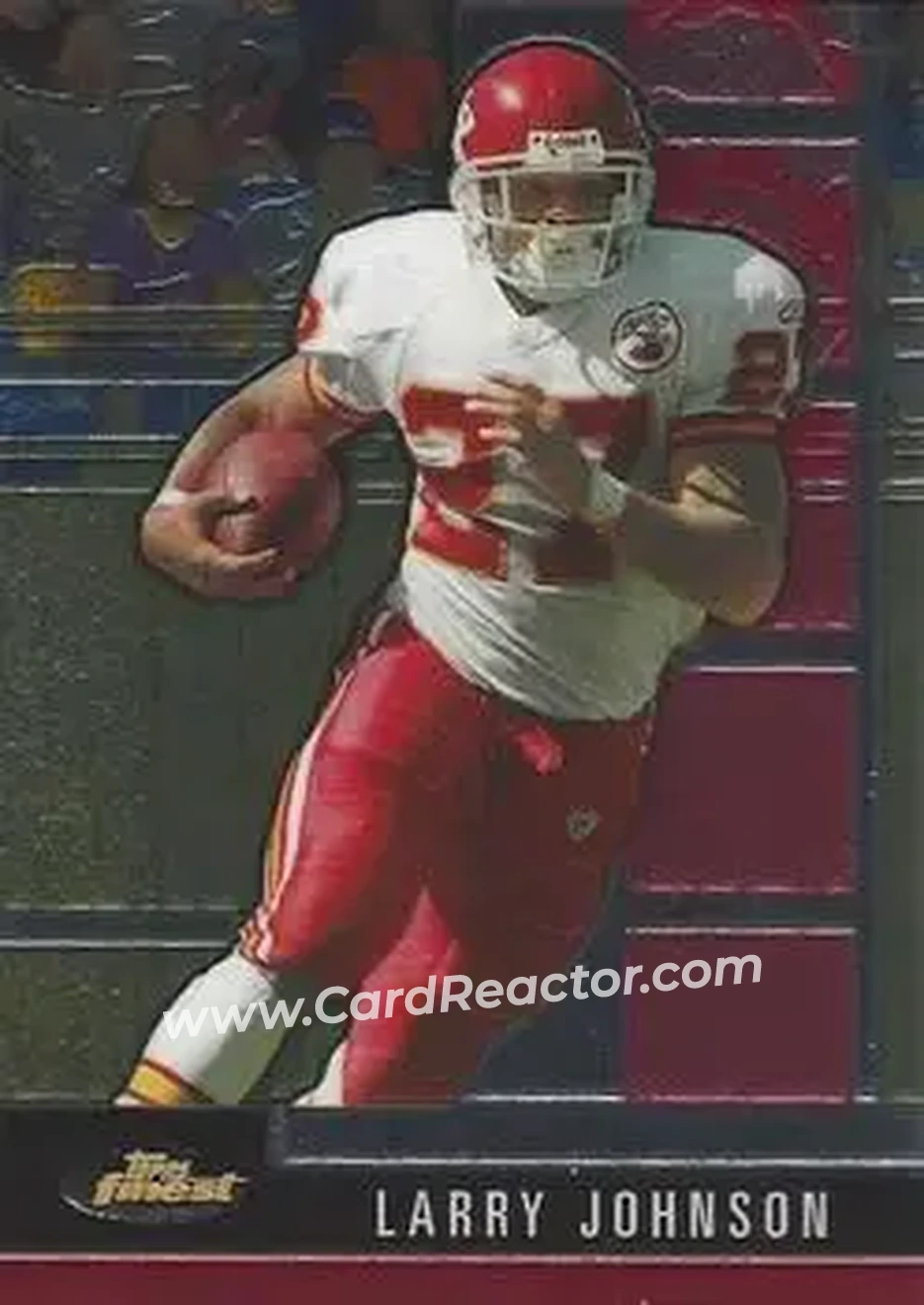2008 Finest #32 - Larry Johnson - Kansas City Chiefs - Front