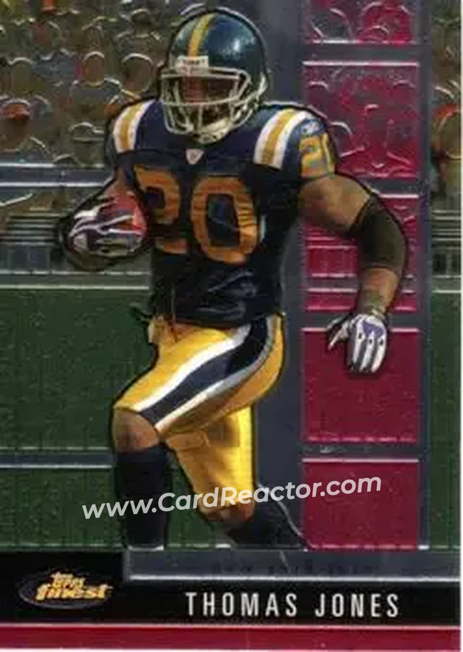 2008 Finest #35 - Thomas Jones - New York Jets - Front