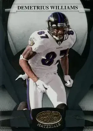 2008 Leaf Certified Materials #12 - Demetrius Williams - Baltimore Ravens