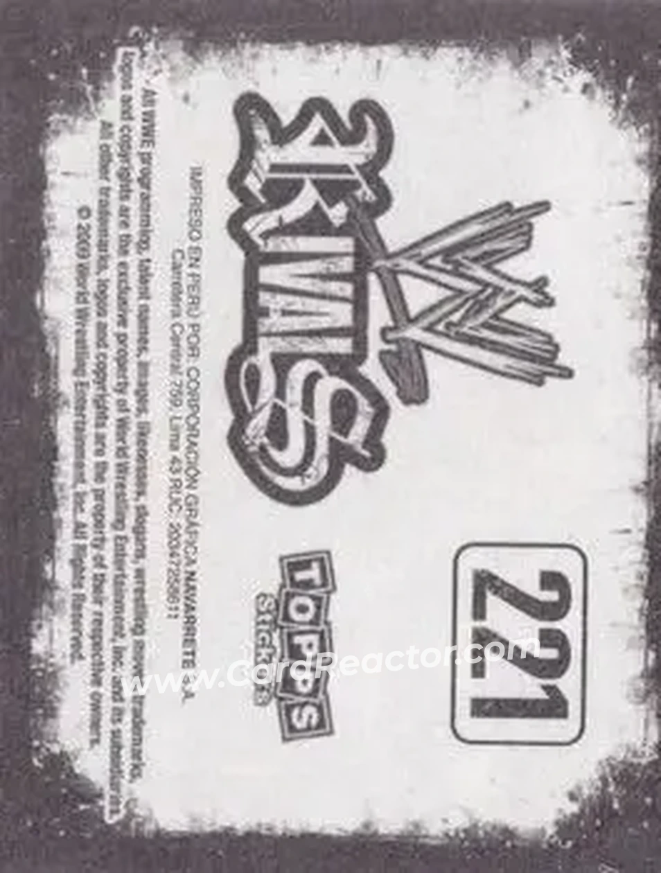 2009 Topps WWE Rivals Spanish #221 - The Undertaker - Back 2009 Topps WWE Rivals Spanish #221 - The Undertaker - Back