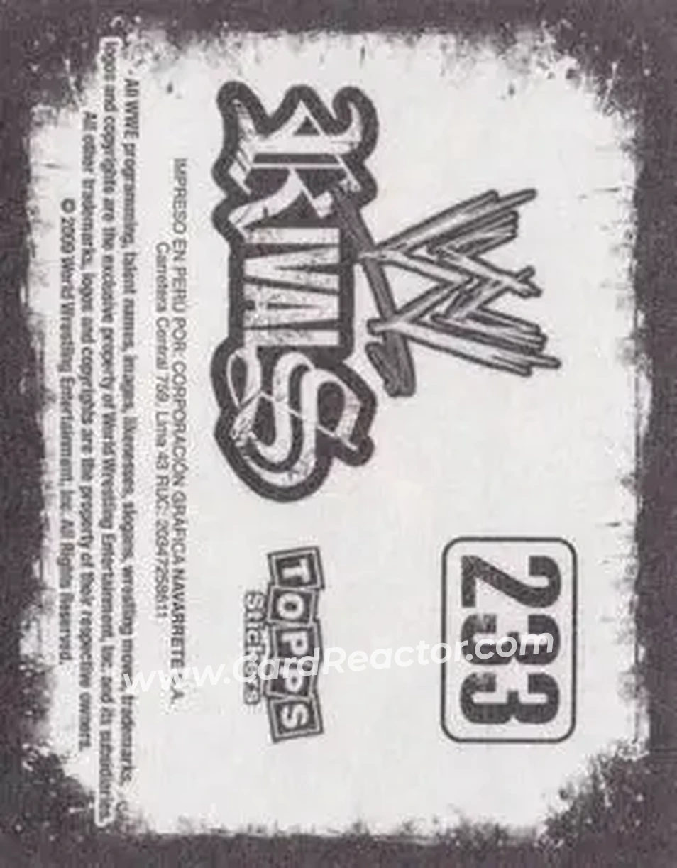 2009 Topps WWE Rivals Spanish #233 - Batista - Back 2009 Topps WWE Rivals Spanish #233 - Batista - Back