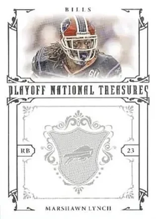 2008 Playoff National Treasures #7 - Marshawn Lynch - Buffalo Bills
