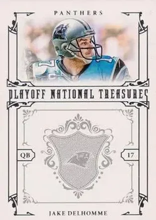 2008 Playoff National Treasures #49 - Jake Delhomme - Carolina Panthers