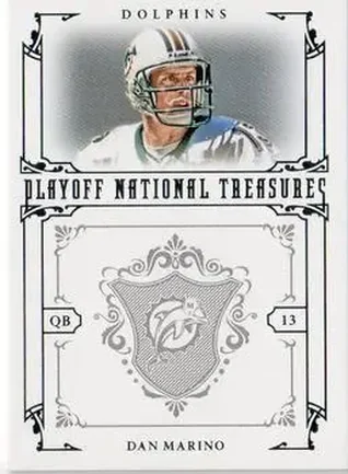 2008 Playoff National Treasures #72 - Dan Marino - Miami Dolphins
