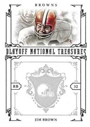 2008 Playoff National Treasures #79 - Jimmy Brown - Cleveland Browns