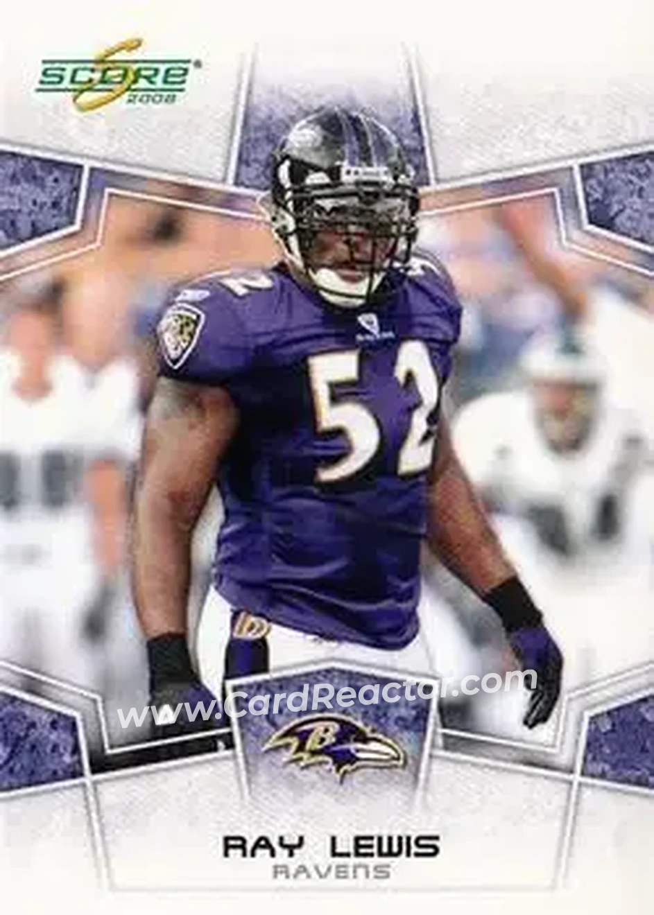 2008 Score #27 - Ray Lewis - Baltimore Ravens - Front