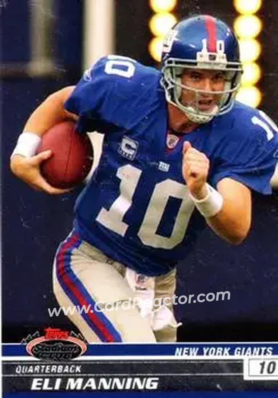 2008 Stadium Club #6 - Eli Manning - New York Giants - Front