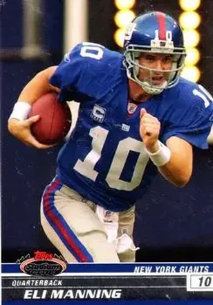 2008 Stadium Club #6 - Eli Manning - New York Giants
