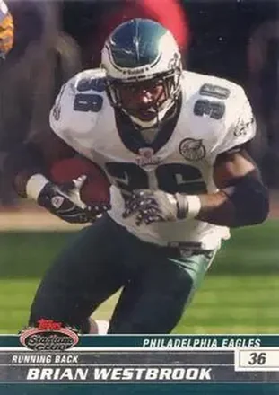 2008 Stadium Club #16 - Brian Westbrook - Philadelphia Eagles