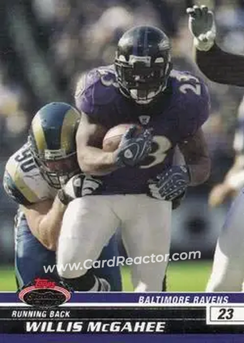 2008 Stadium Club #20 - Willis McGahee - Baltimore Ravens - Front