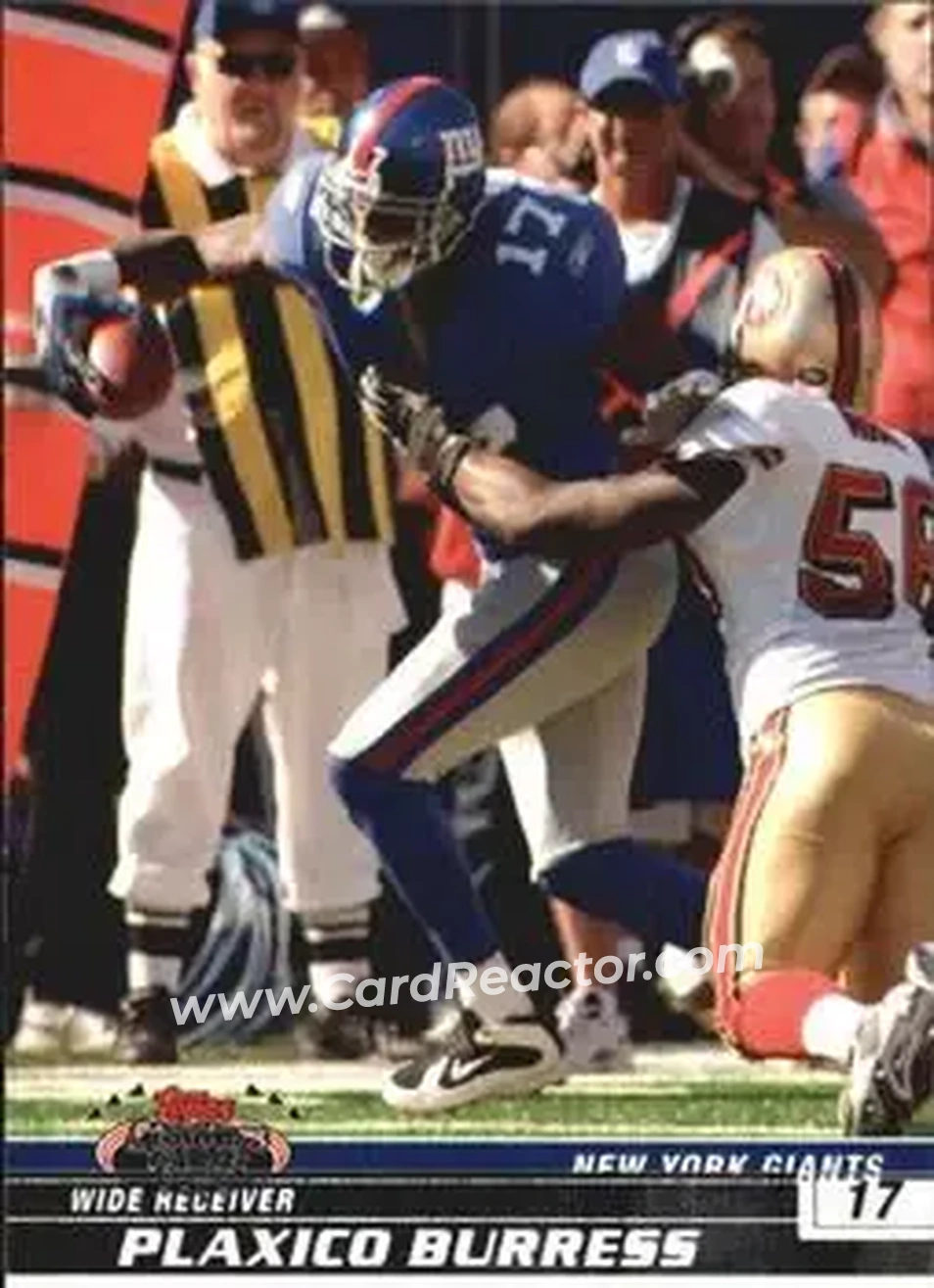 2008 Stadium Club #25 - Plaxico Burress - New York Giants - Front 2008 Stadium Club #25 - Plaxico Burress - New York Giants - Front