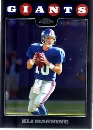 2008 Topps Chrome #TC13 - Eli Manning - New York Giants