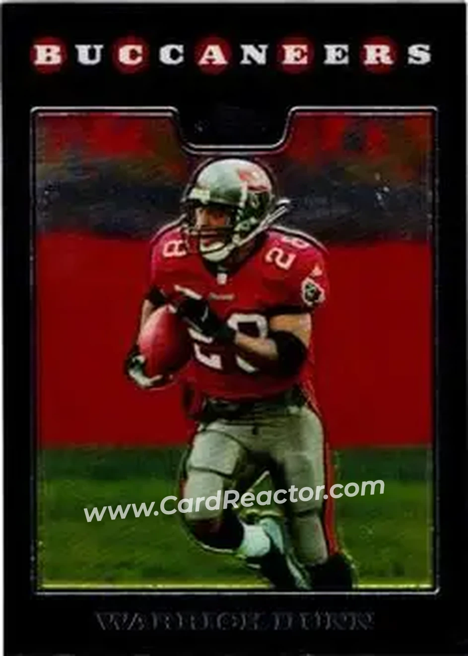 2008 Topps Chrome #TC38 - Warrick Dunn - Tampa Bay Buccaneers - Front