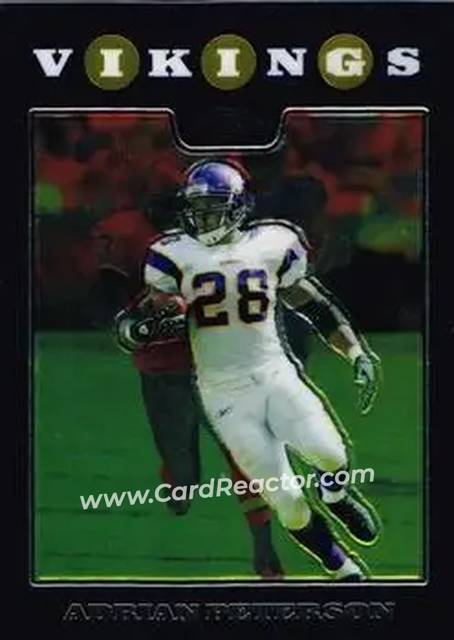 2008 Topps Chrome #TC39 - Adrian Peterson - Minnesota Vikings - Front